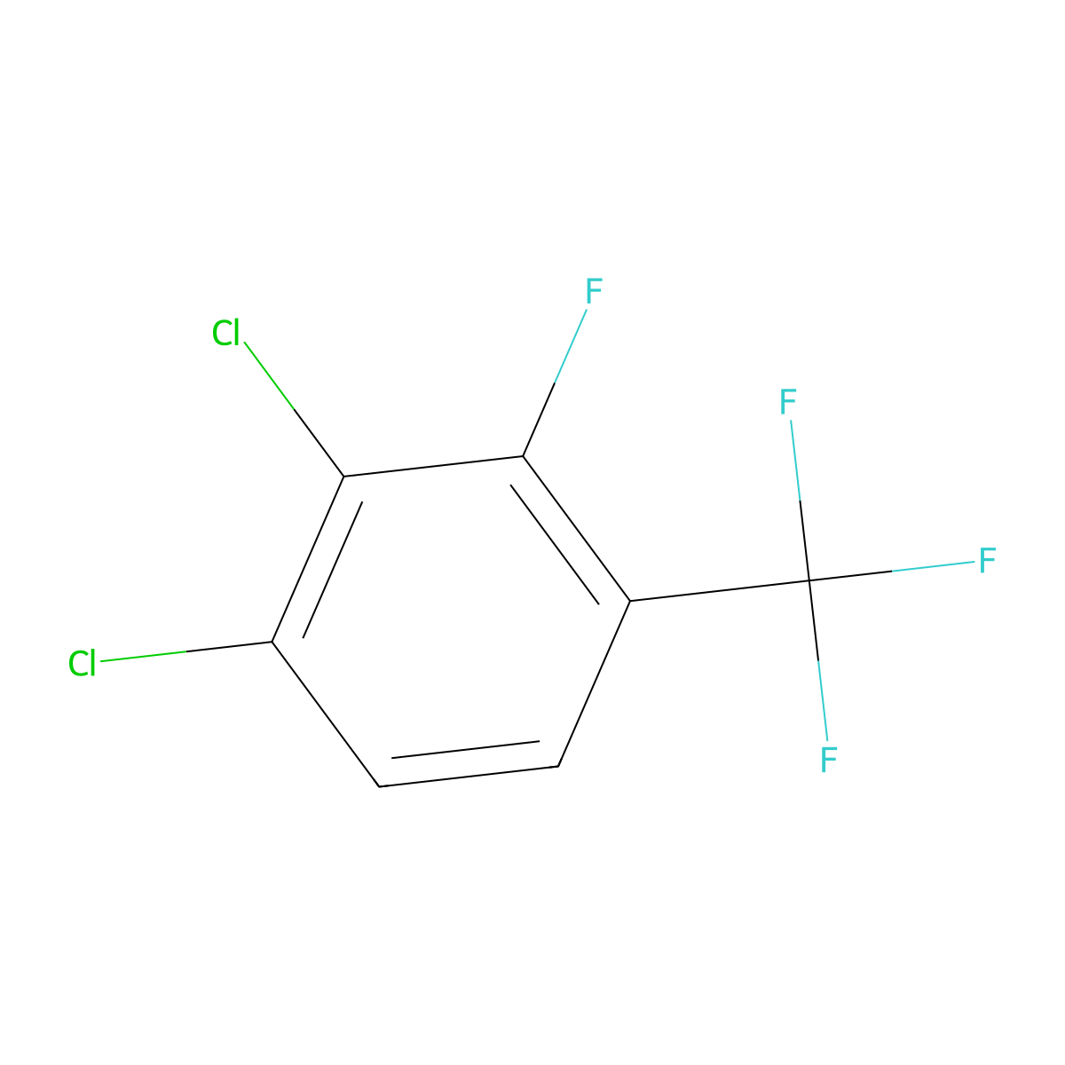 3,4-Dichloro-2-fluorobenzotrifluoride molecular structure, CAS 1357626-32-4