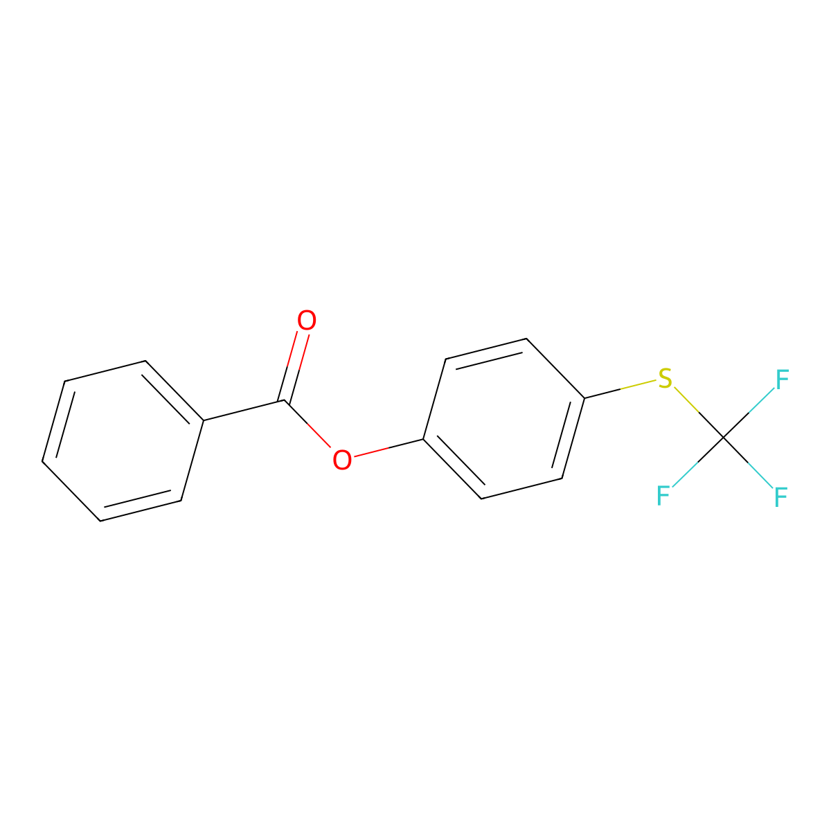 4-(Trifluoromethylthio)phenyl benzoate molecular structure, CAS 1357626-96-0