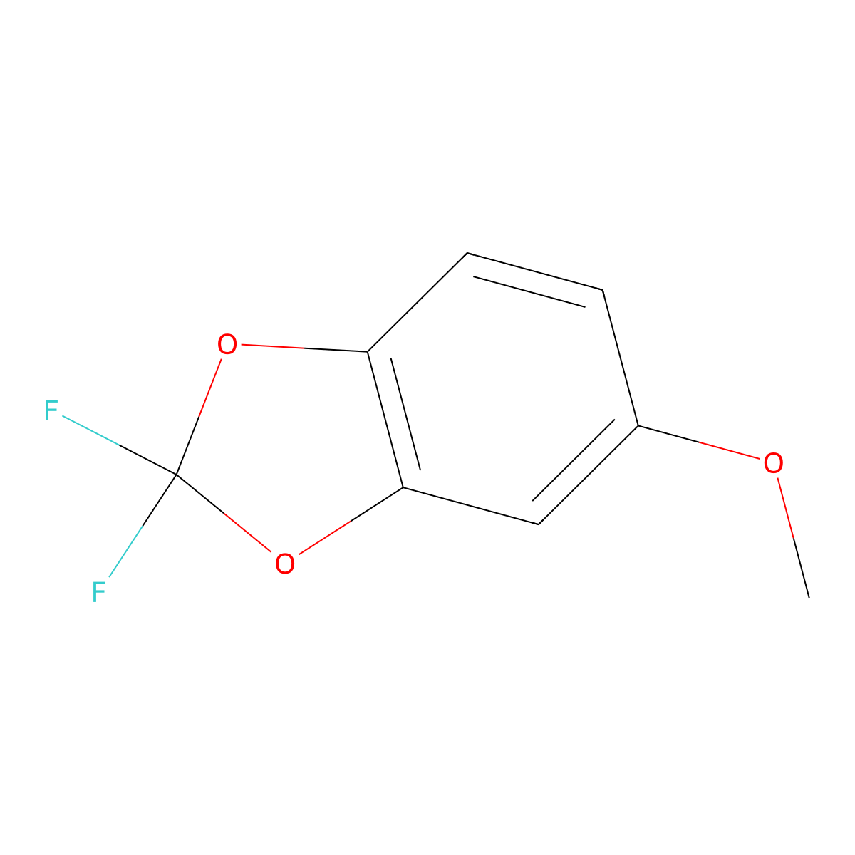 2,2-Difluoro-5-methoxy-1,3-benzodioxole molecular structure, CAS 1357627-32-7