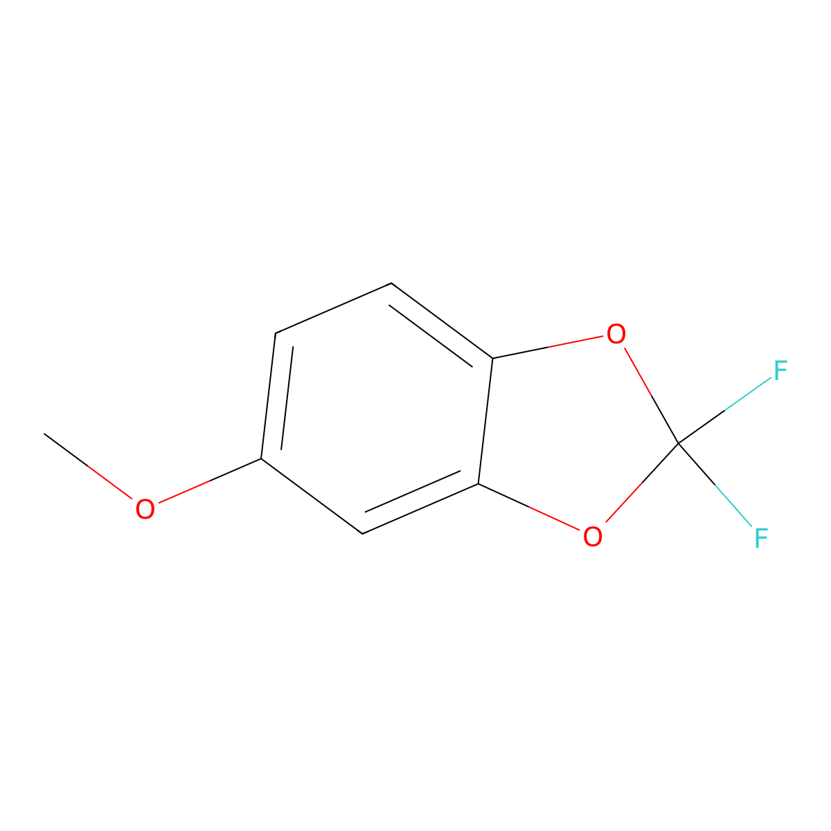 2,2-Difluoro-5-methoxy-1,3-benzodioxole molecular structure, CAS 1357627-32-7