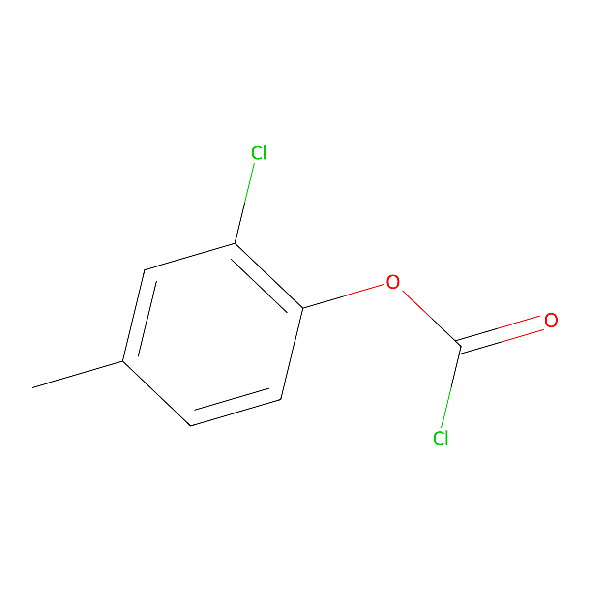 2-Chloro-4-methylphenyl chloroformate molecular structure, CAS 1357627-33-8