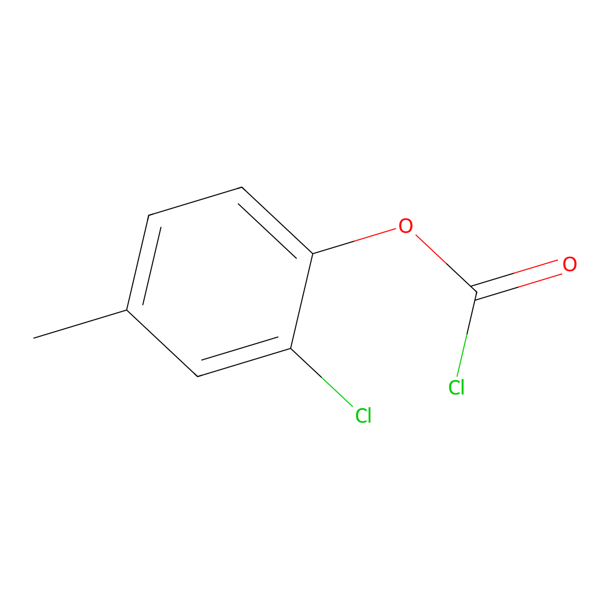 2-Chloro-4-methylphenyl chloroformate molecular structure, CAS 1357627-33-8