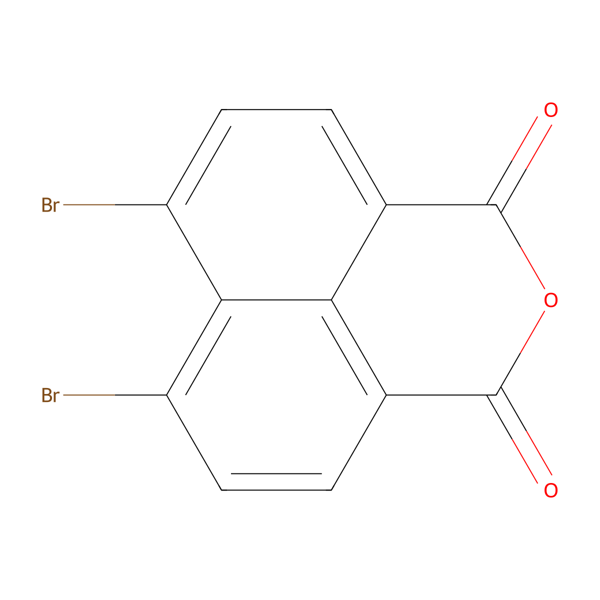 6,7-Dibromobenzo[de]isochromene-1,3-dione molecular structure, CAS 13577-26-9
