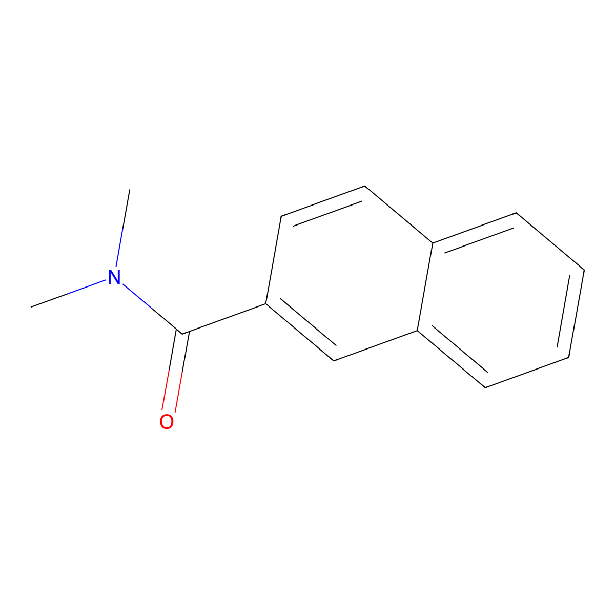 N,N-dimethylnaphthalene-2-carboxamide molecular structure, CAS 13577-85-0