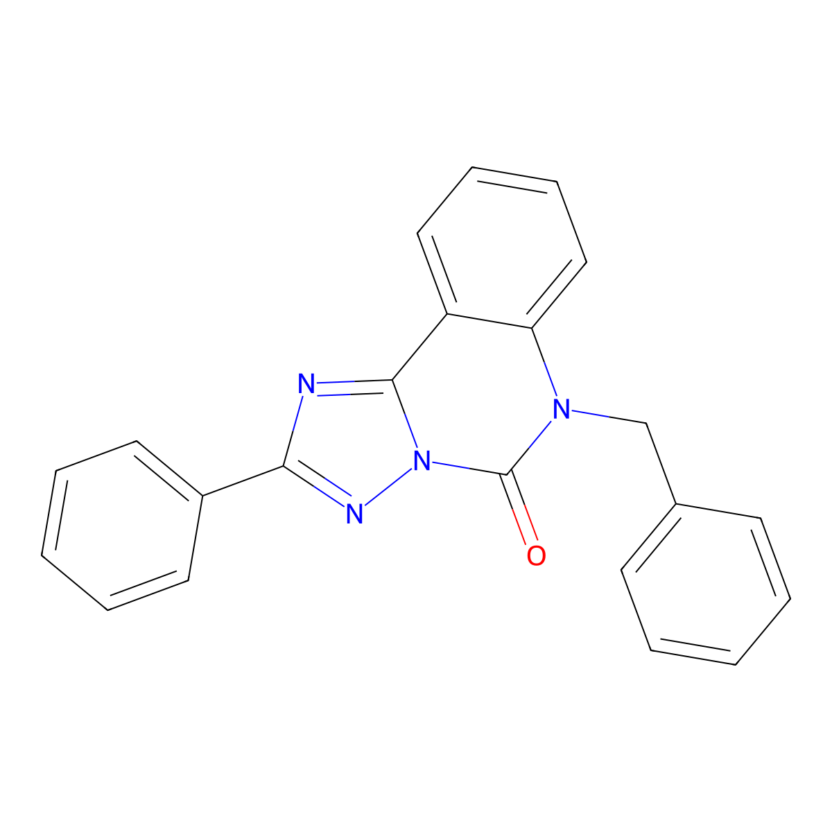 6-benzyl-2-phenyl-[1,2,4]triazolo[1,5-c]quinazolin-5(6H)-one molecular structure, CAS 1357719-53-9