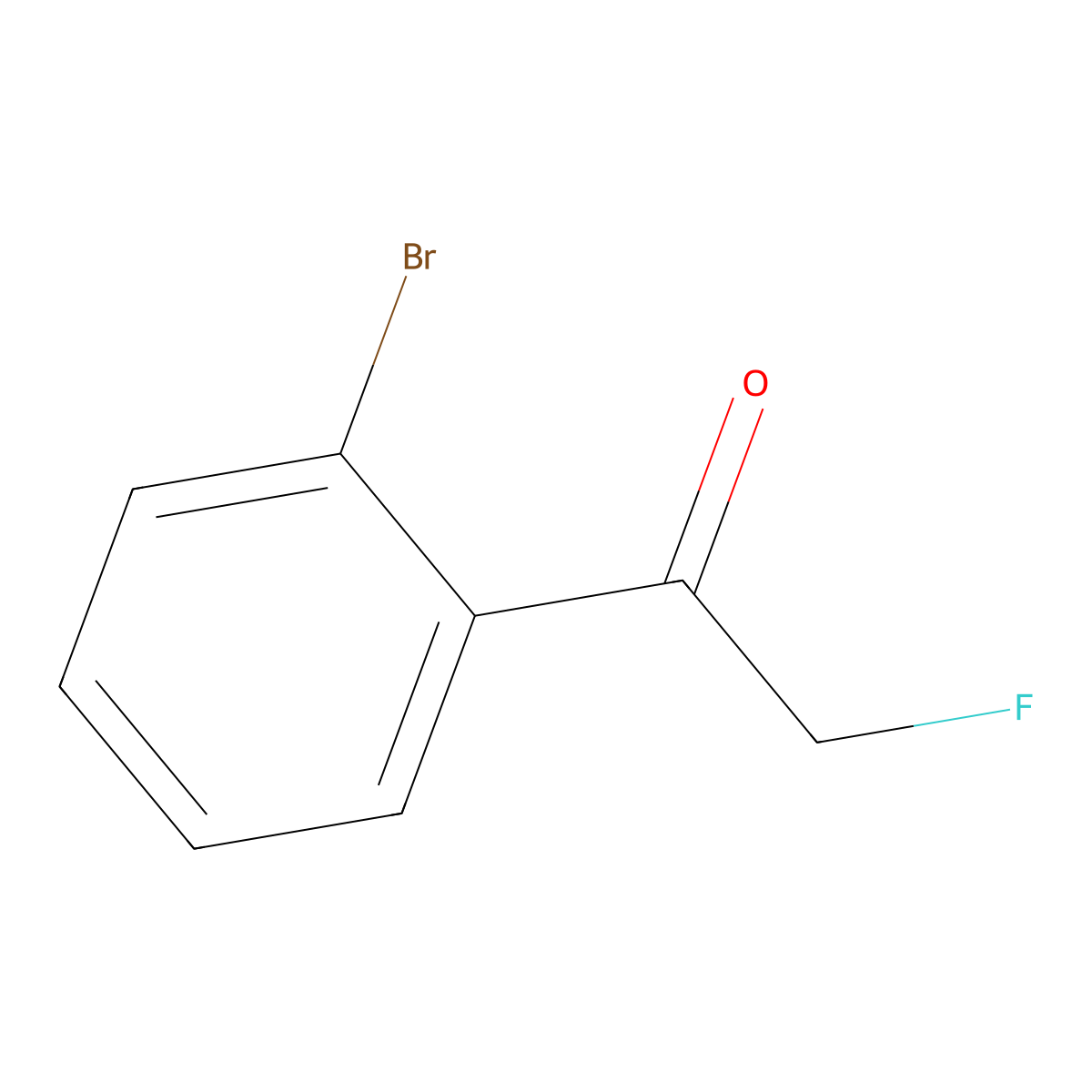 1-(2-Bromophenyl)-2-fluoroethan-1-one molecular structure, CAS 135774-34-4