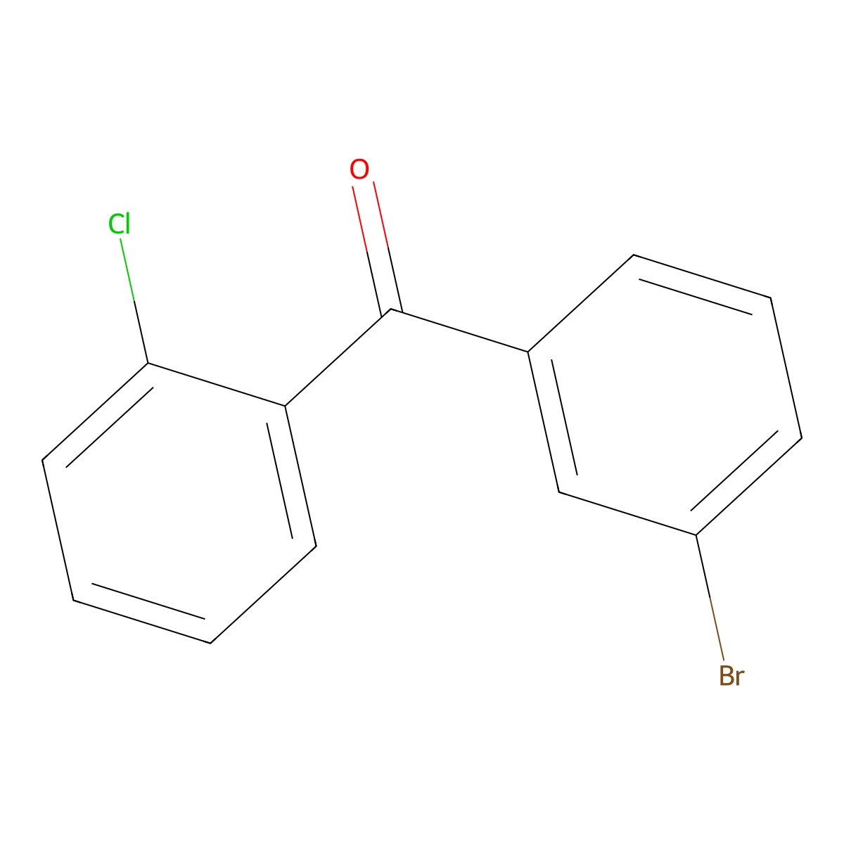 3-Bromo-2'-chlorobenzophenone molecular structure, CAS 135774-38-8
