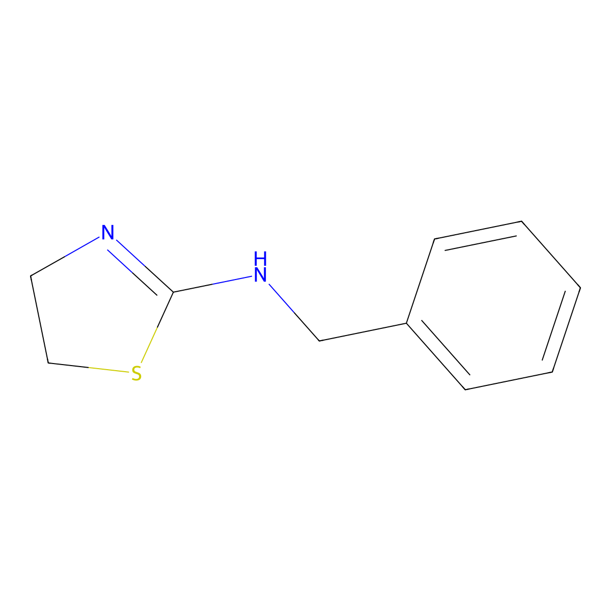 N-Benzyl-4,5-dihydro-1,3-thiazol-2-amine molecular structure, CAS 13578-57-9