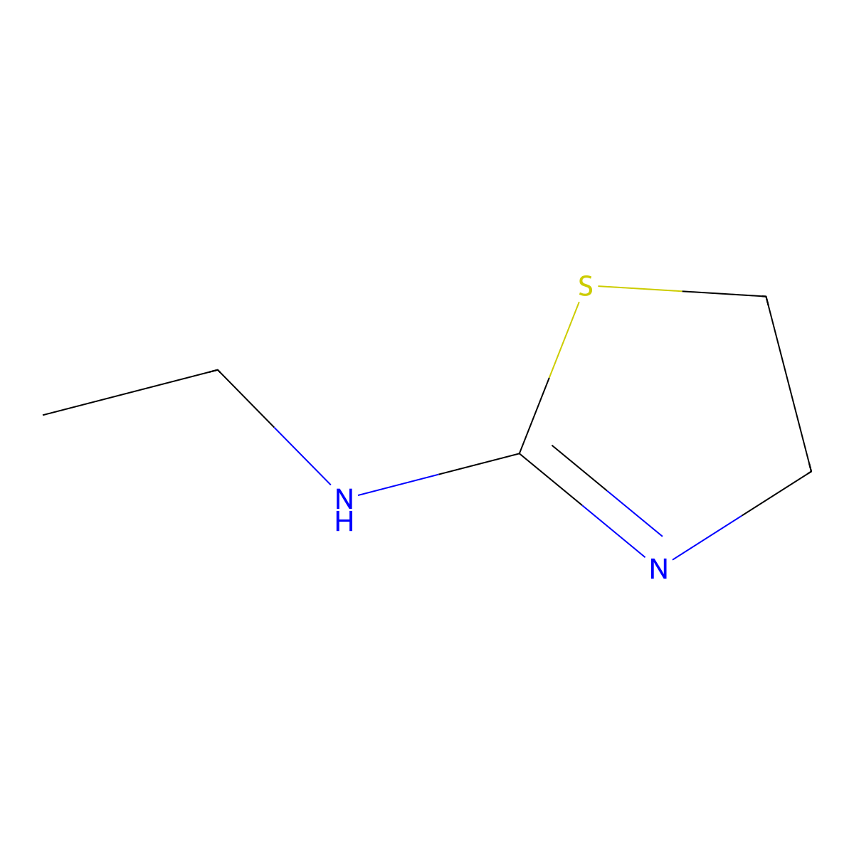 N-Ethyl-1,3-thiazolidin-2-imine molecular structure, CAS 13578-58-0