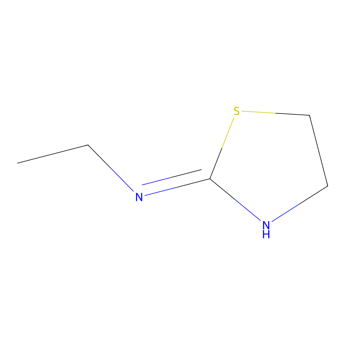 N-Ethyl-1,3-thiazolidin-2-imine molecular structure, CAS 13578-58-0
