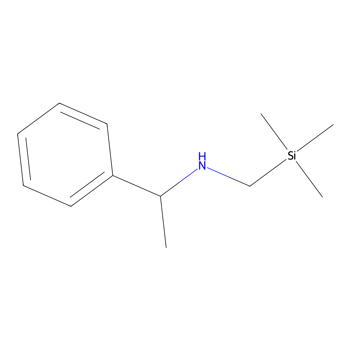 (S)-1-Phenyl-N-((trimethylsilyl)methyl)ethanamine molecular structure, CAS 135782-16-0