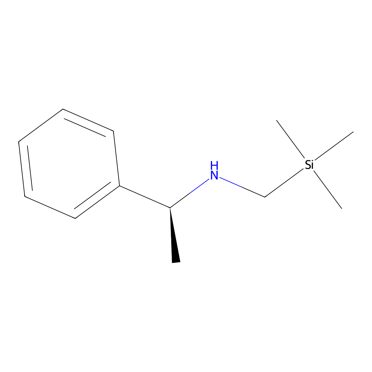 (S)-1-Phenyl-N-((trimethylsilyl)methyl)ethanamine molecular structure, CAS 135782-16-0