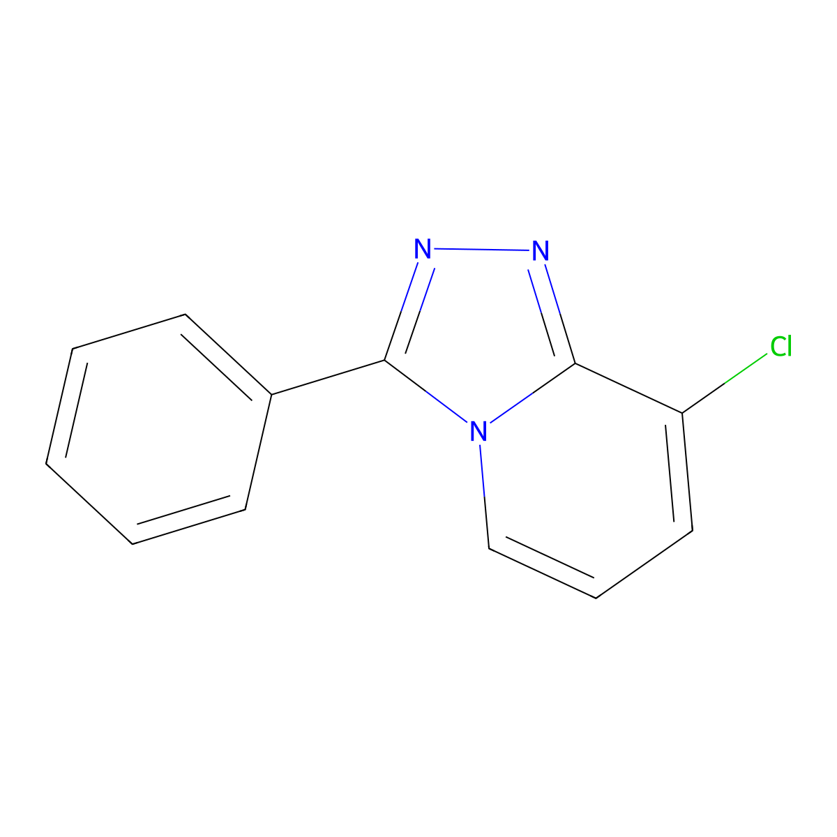 8-Chloro-3-phenyl-[1,2,4]triazolo[4,3-a]pyridine molecular structure, CAS 135782-64-8