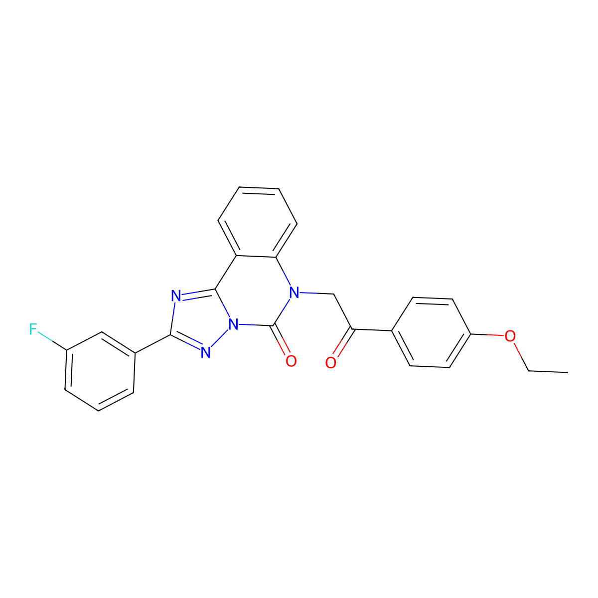 6-[2-(4-ethoxyphenyl)-2-oxoethyl]-2-(3-fluorophenyl)-5H,6H-[1,2,4]triazolo[1,5-c]quinazolin-5-one molecular structure, CAS 1357877-55-4