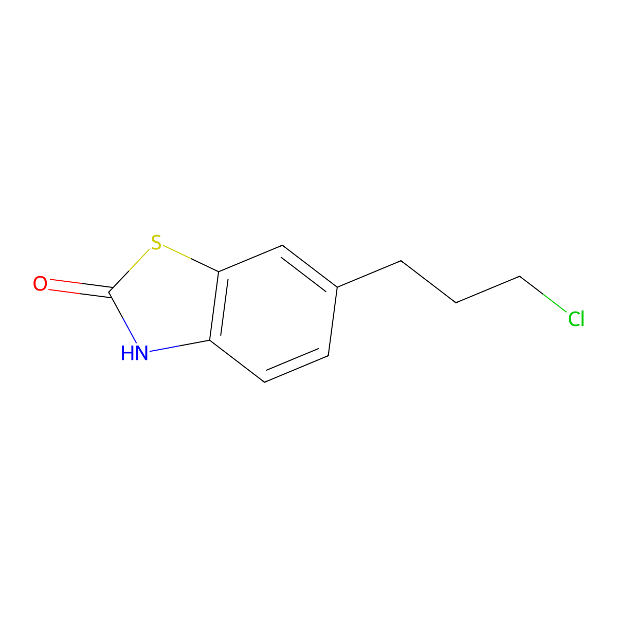 6-(3-chloropropyl)benzo[d]thiazol-2(3H)-one molecular structure, CAS 135792-95-9