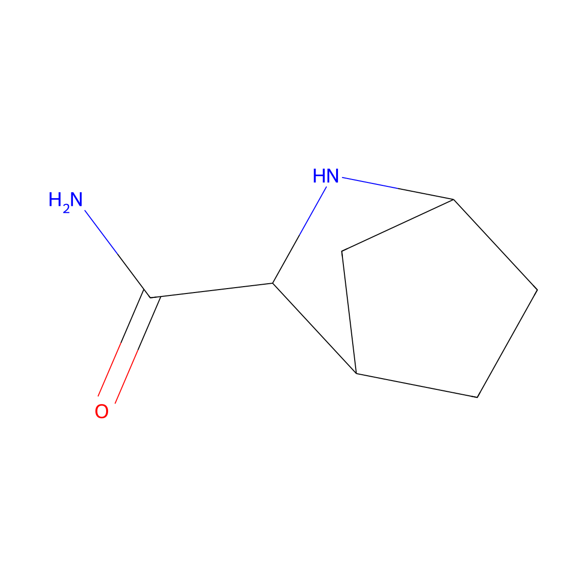 2-Azabicyclo[2.2.1]heptane-3-carboxamide molecular structure, CAS 135793-21-4