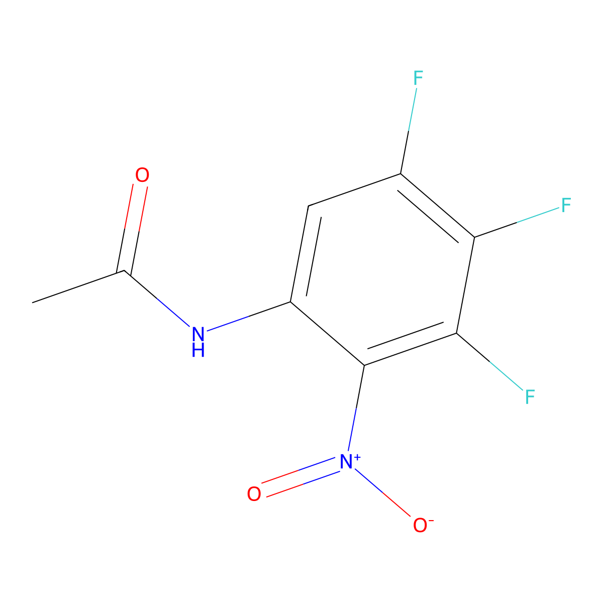 N-(3,4,5-Trifluoro-2-nitrophenyl)acetamide molecular structure, CAS 1357942-94-9