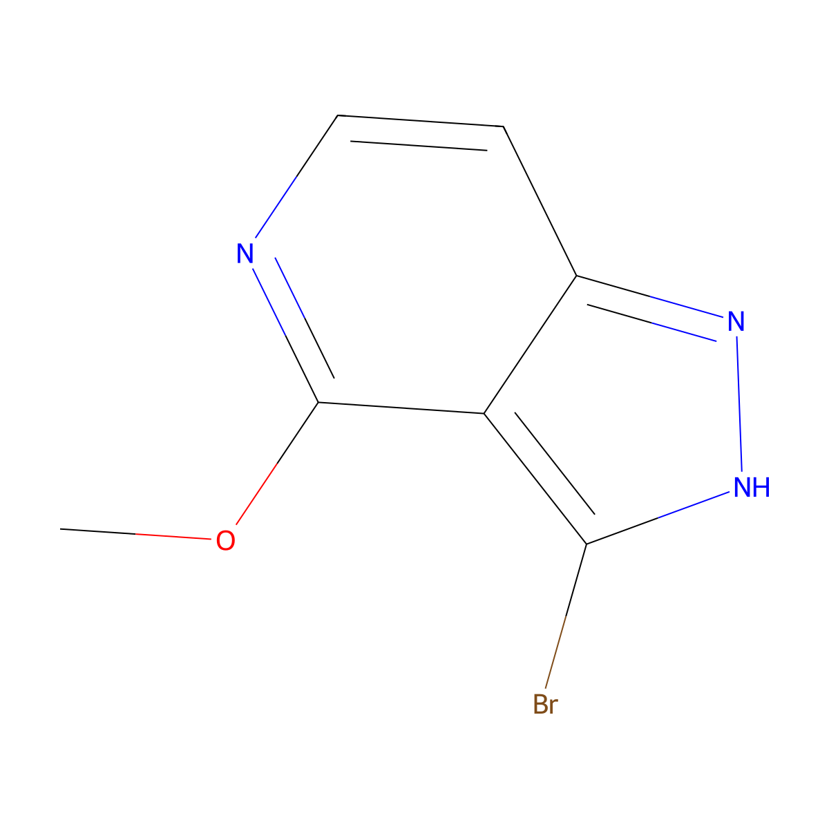 3-Bromo-4-methoxy-1H-pyrazolo[4,3-c]pyridine molecular structure, CAS 1357945-15-3