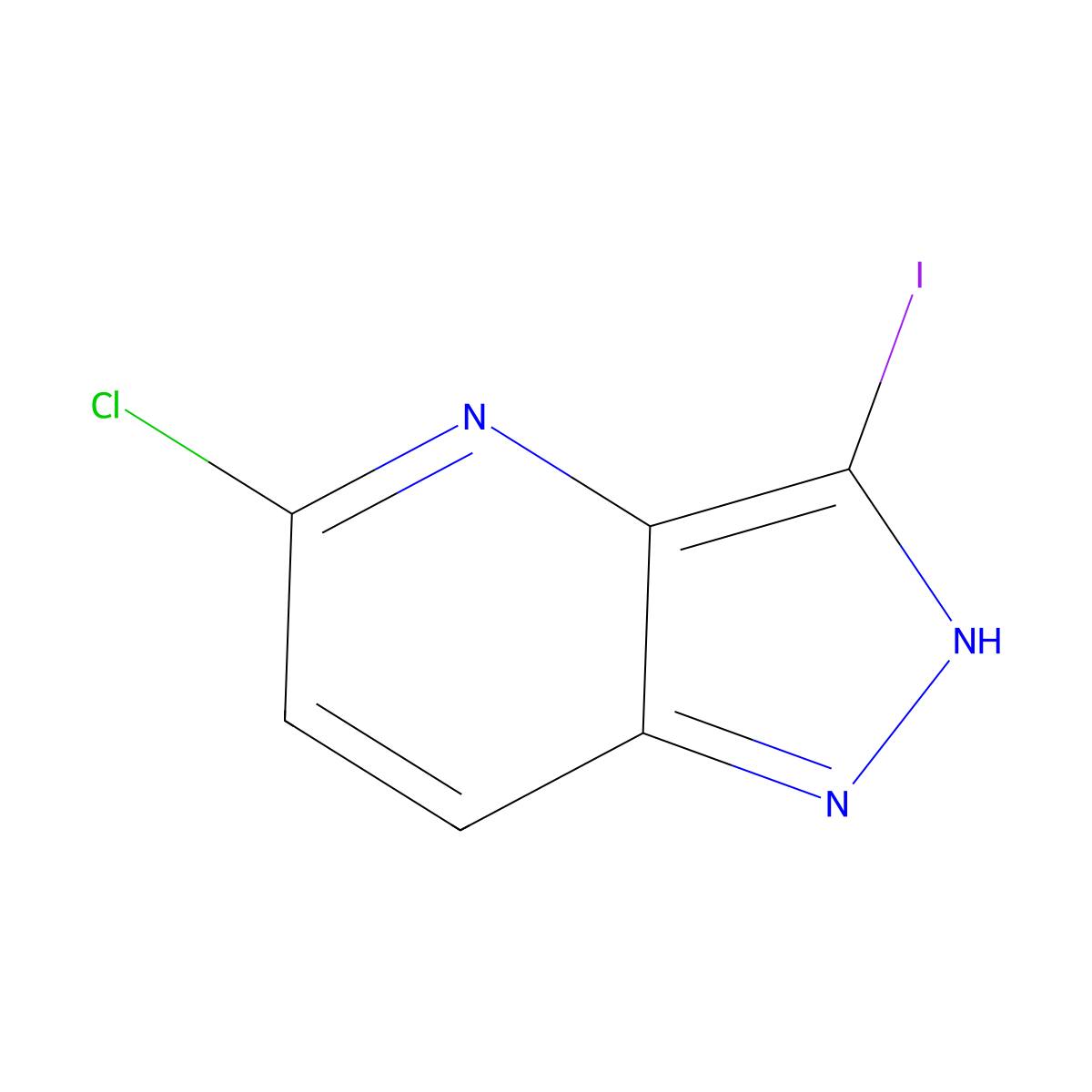 5-chloro-3-iodo-1H-pyrazolo(4,3-b)pyridine molecular structure, CAS 1357945-27-7