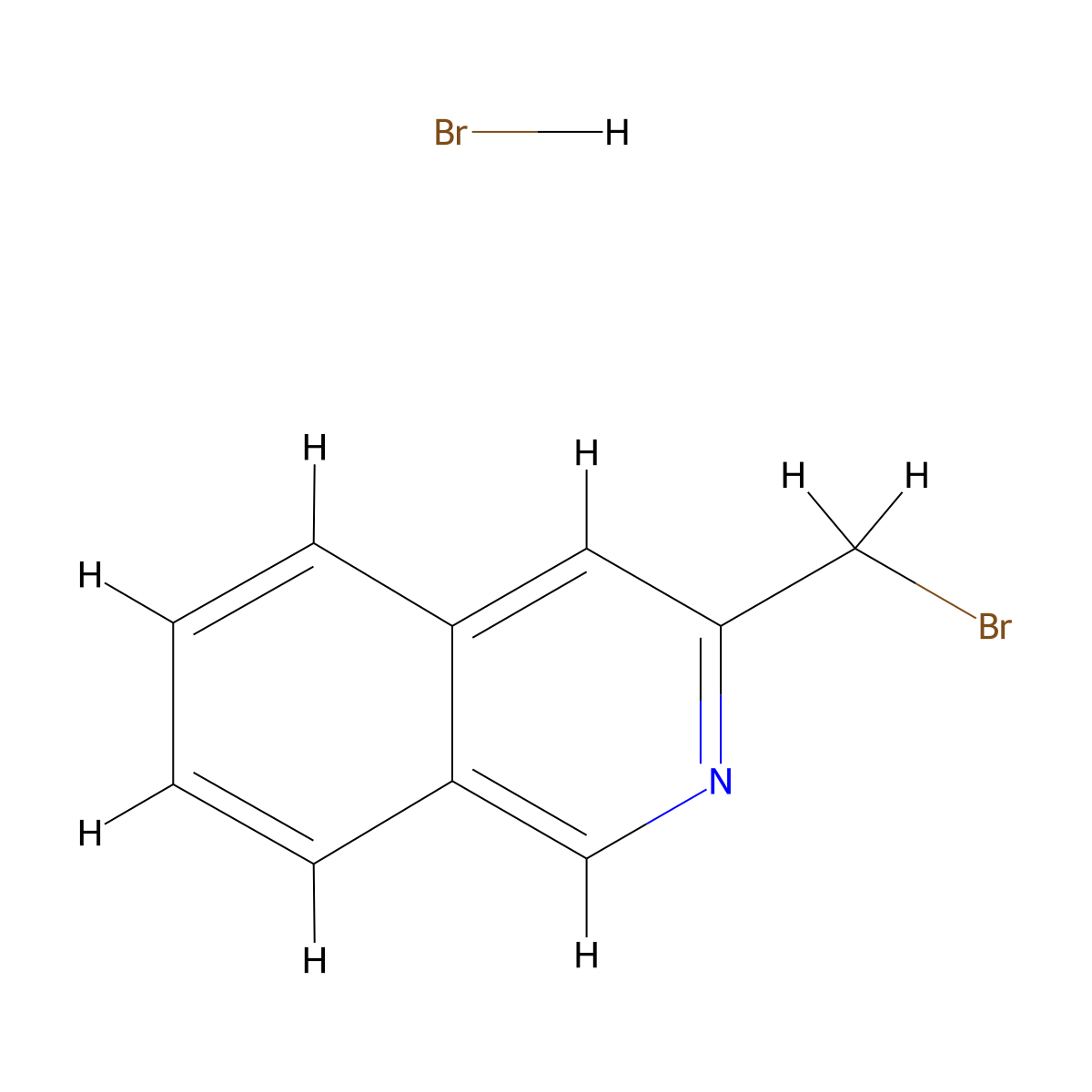 3-(Bromomethyl)isoquinoline hydrobromide molecular structure, CAS 1357945-32-4