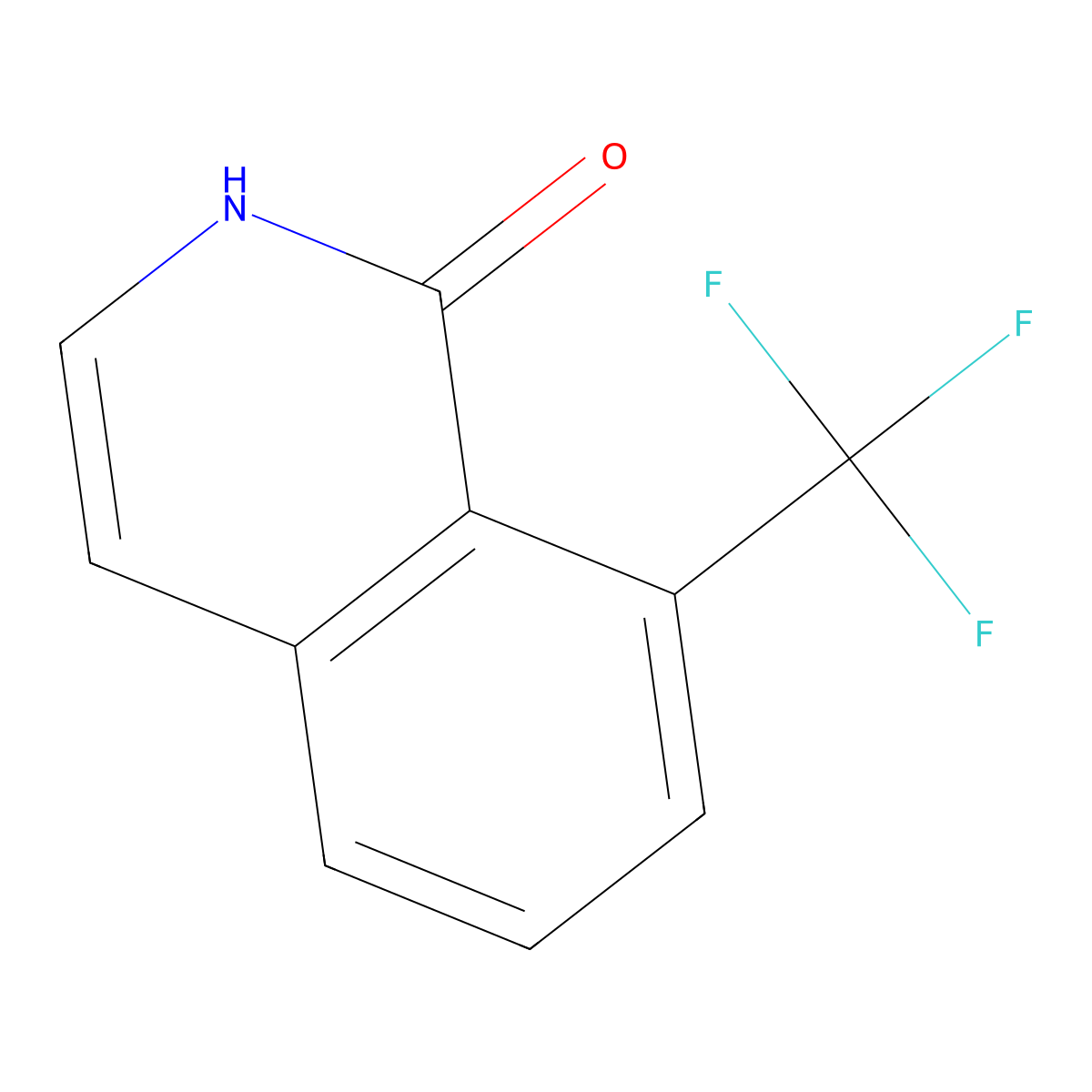 8-(Trifluoromethyl)isoquinolin-1-OL molecular structure, CAS 1357945-74-4