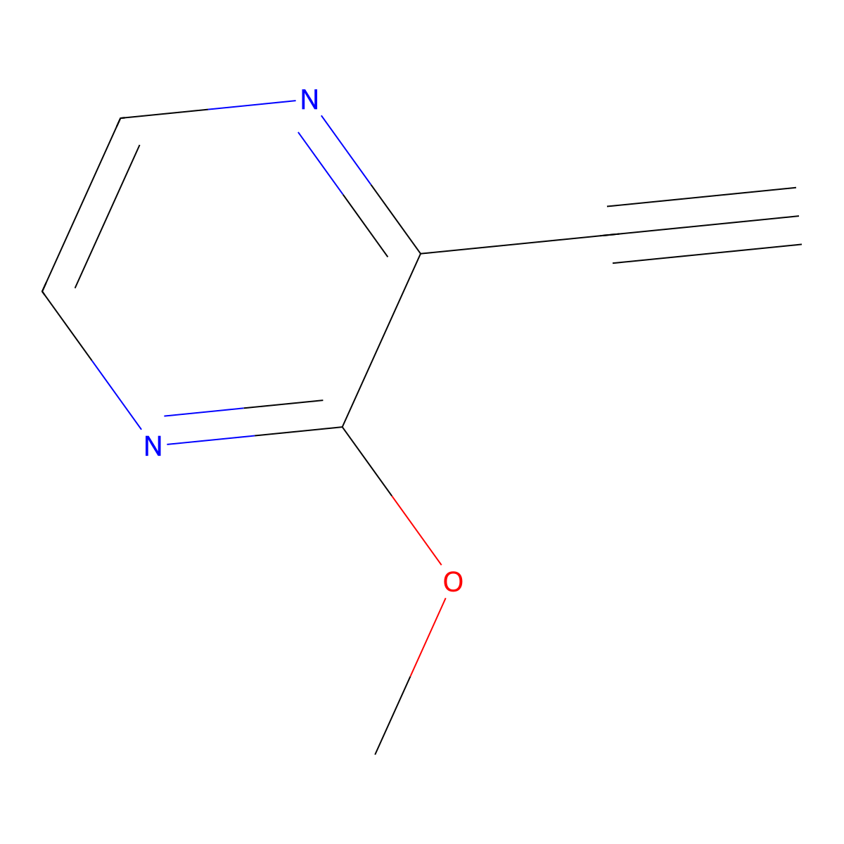 2-Ethynyl-3-methoxypyrazine molecular structure, CAS 1357945-86-8