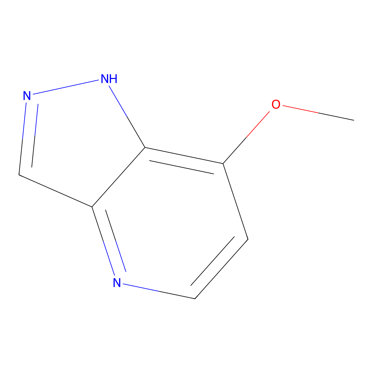 7-Methoxy-1H-pyrazolo[4,3-b]pyridine molecular structure, CAS 1357945-94-8