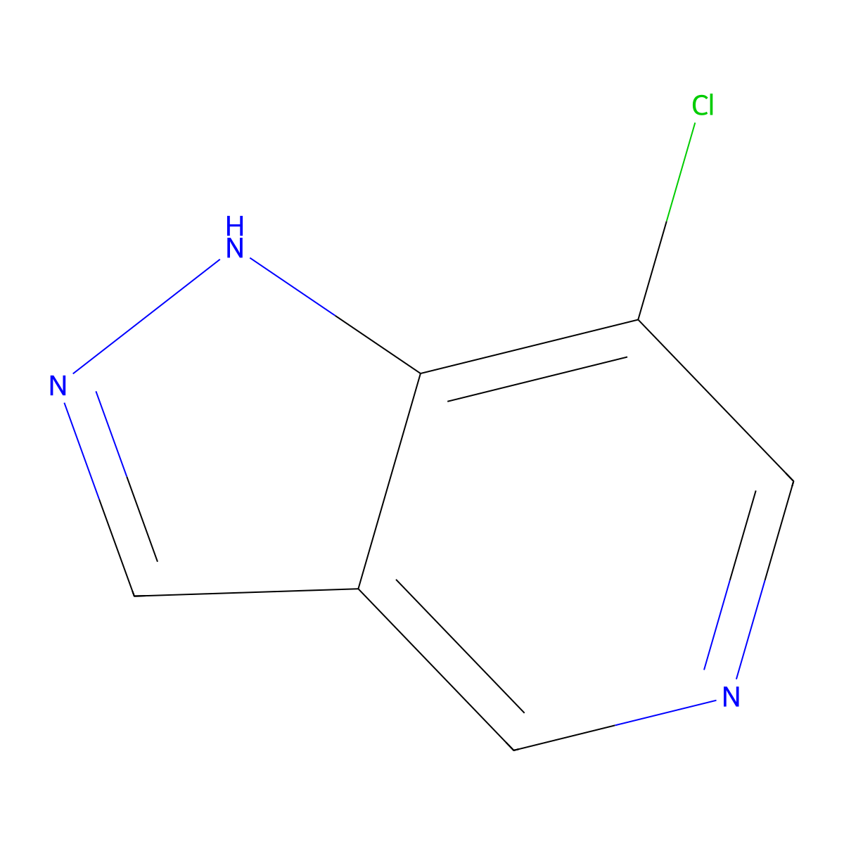 7-Chloro-1H-pyrazolo[4,3-c]pyridine molecular structure, CAS 1357946-01-0