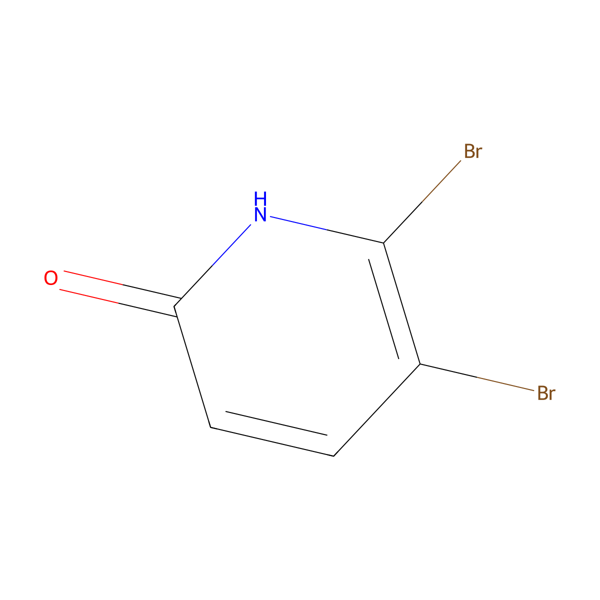 5,6-Dibromopyridin-2-OL molecular structure, CAS 1357946-05-4