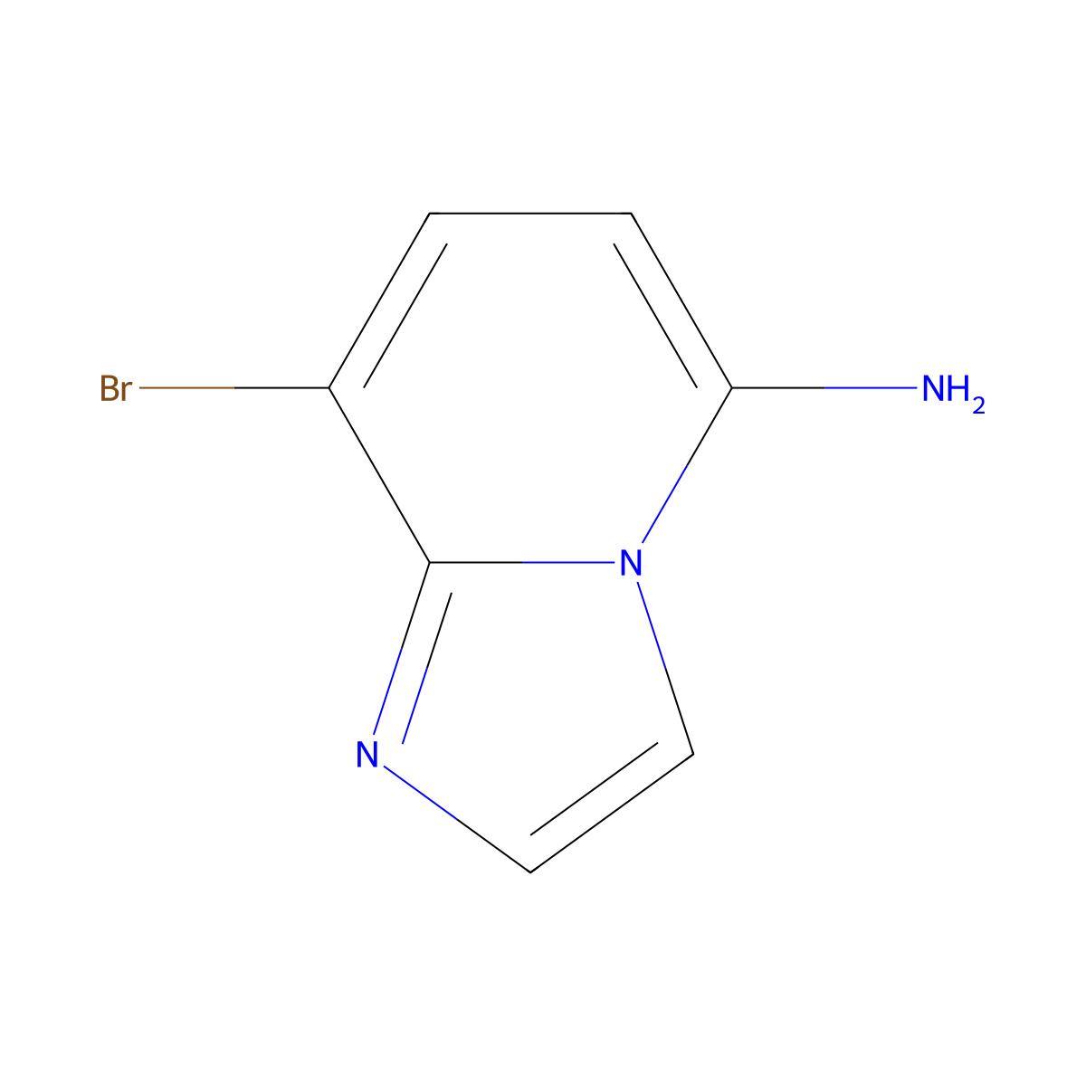 8-Bromoimidazo[1,2-a]pyridin-5-amine molecular structure, CAS 1357946-08-7