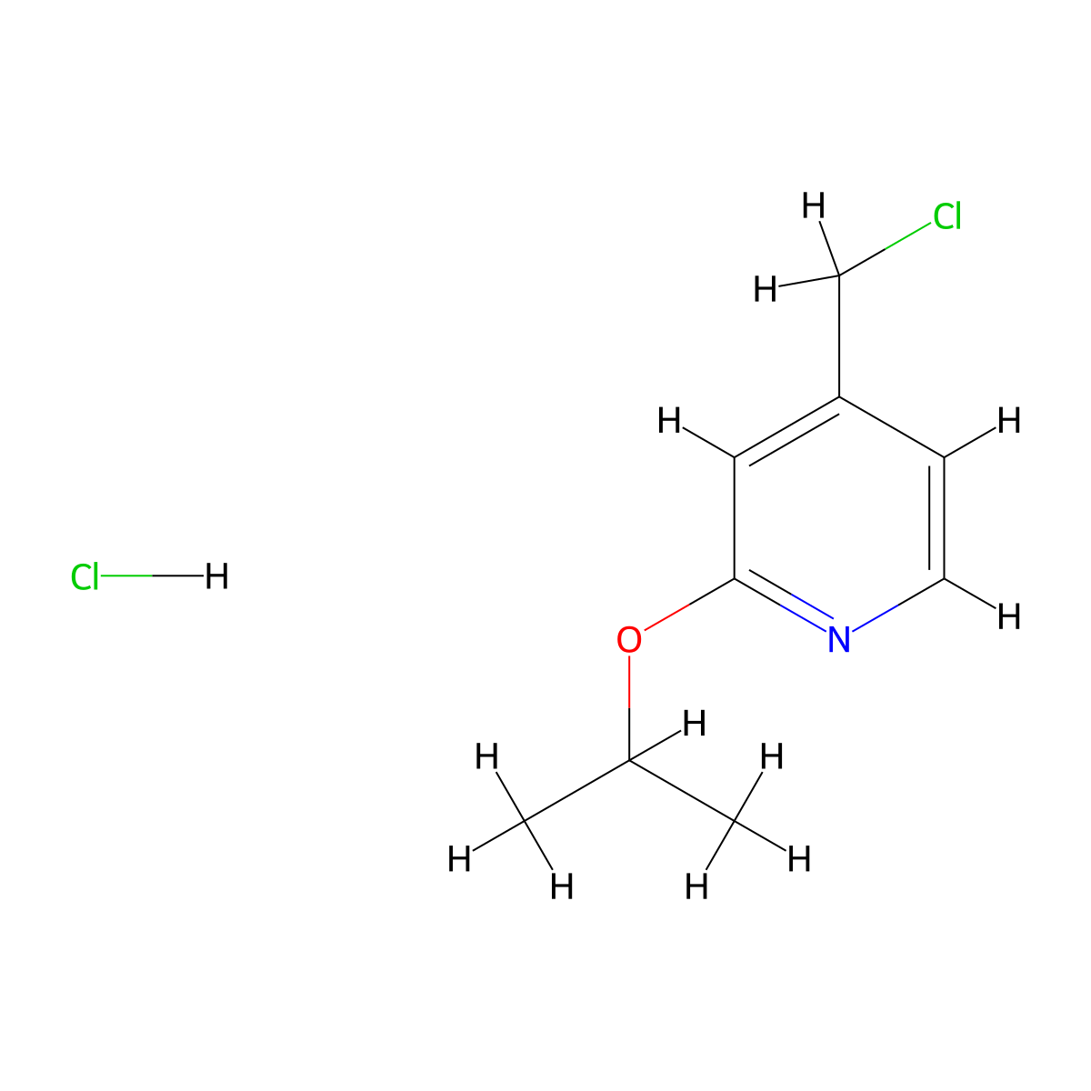 4-(Chloromethyl)-2-isopropoxypyridine hydrochloride molecular structure, CAS 1357946-36-1