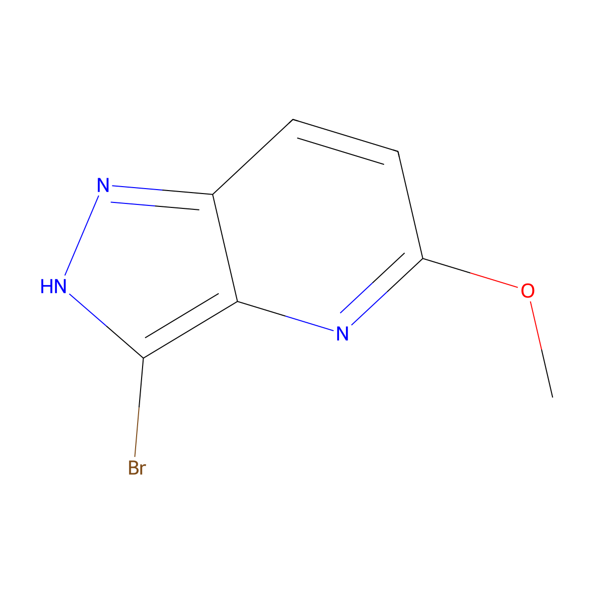 3-Bromo-5-methoxy-1H-pyrazolo[4,3-b]pyridine molecular structure, CAS 1357946-38-3