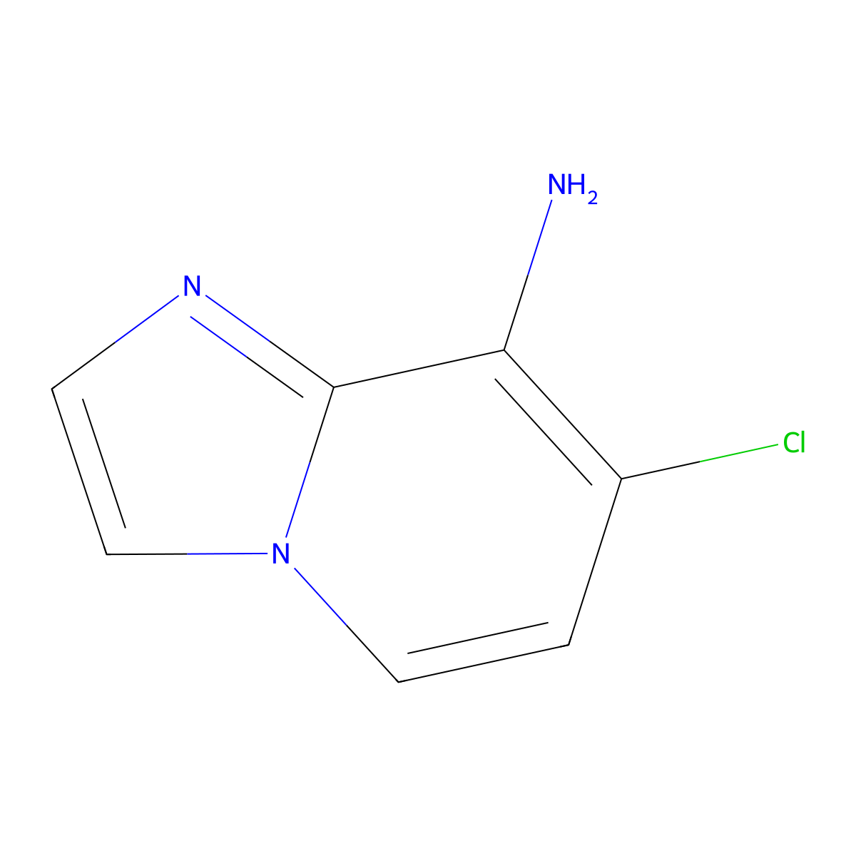 7-Chloroimidazo[1,2-a]pyridin-8-amine molecular structure, CAS 1357946-45-2