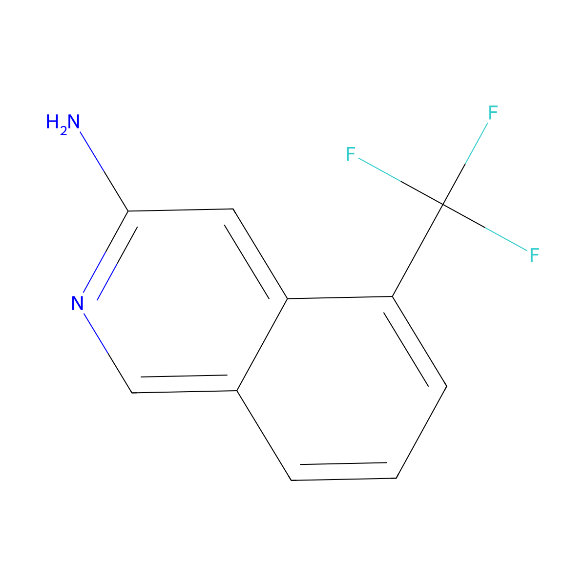5-(Trifluoromethyl)isoquinolin-3-amine molecular structure, CAS 1357946-73-6