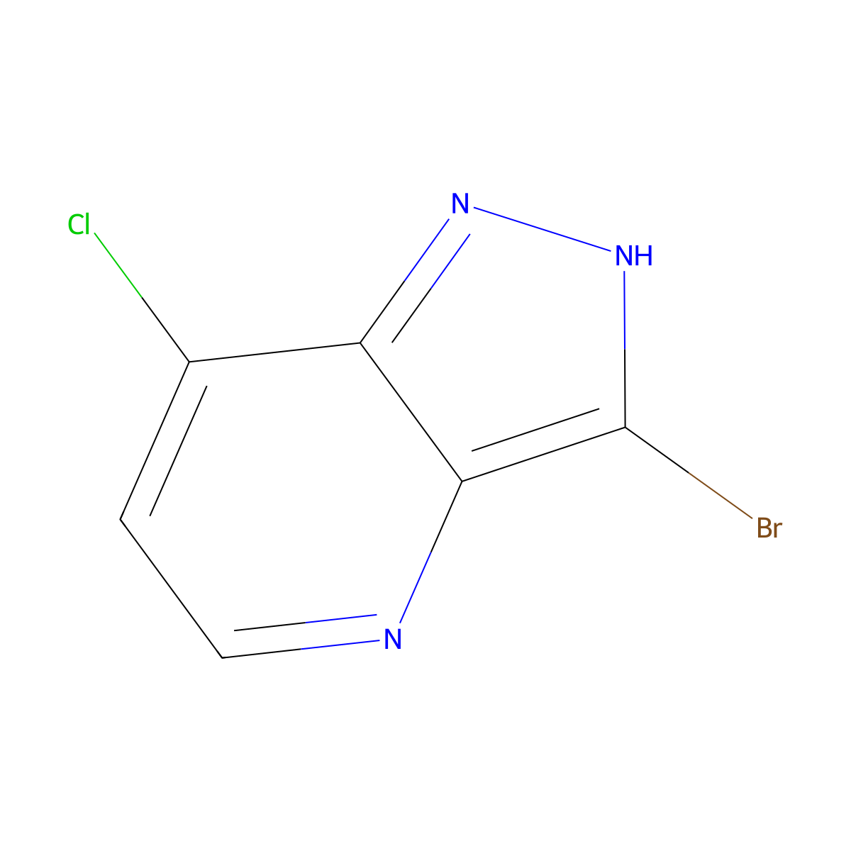 3-Bromo-7-chloro-1h-pyrazolo[4,3-b]pyridine molecular structure, CAS 1357946-80-5