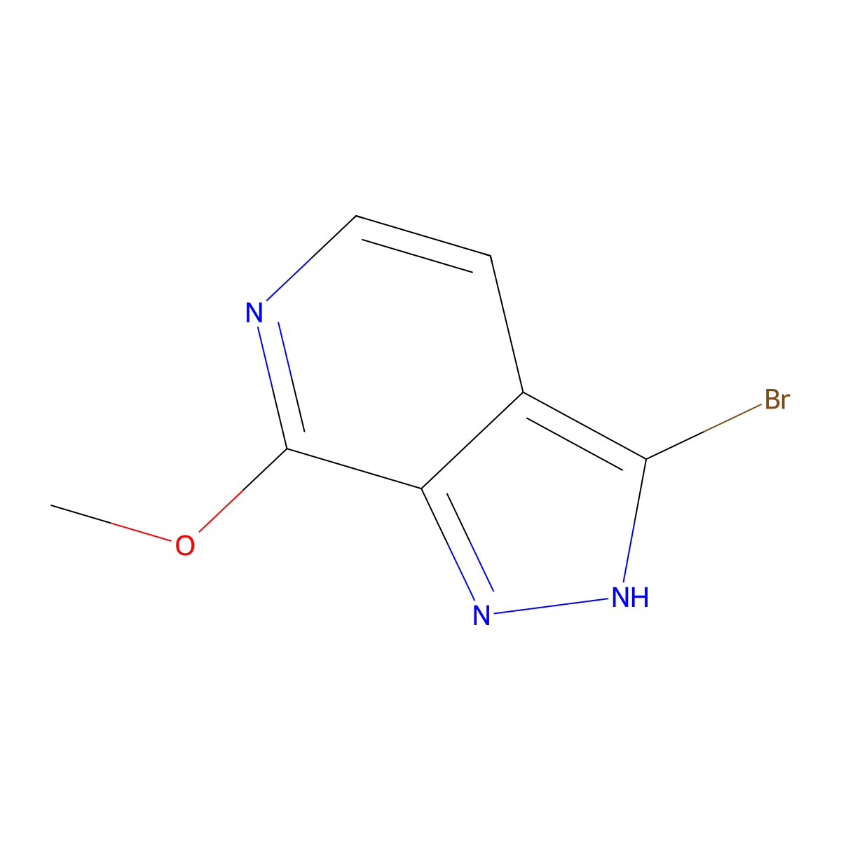 3-Bromo-7-methoxy-1H-pyrazolo[3,4-C]pyridine molecular structure, CAS 1357946-82-7