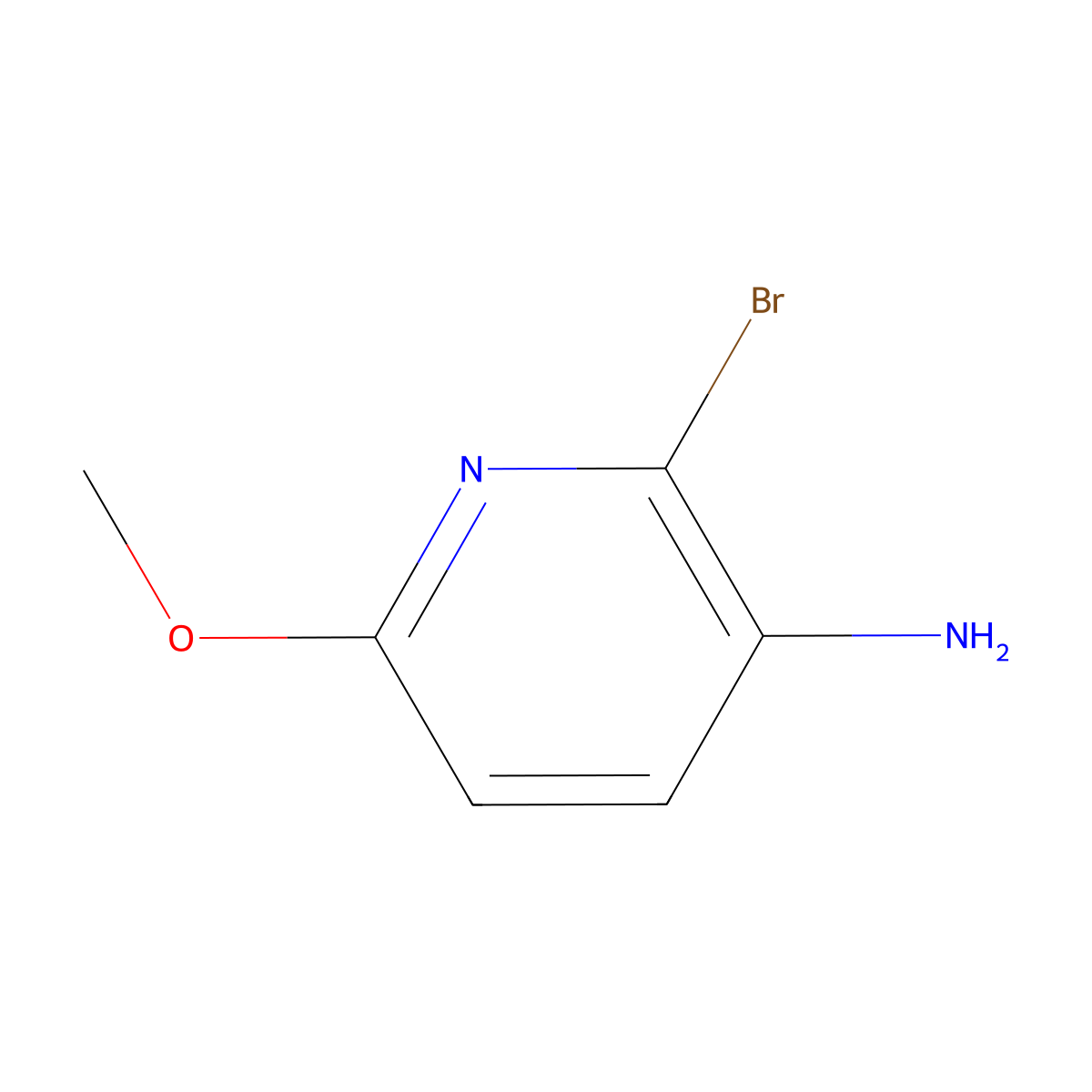 2-Bromo-6-methoxypyridin-3-amine molecular structure, CAS 135795-46-9
