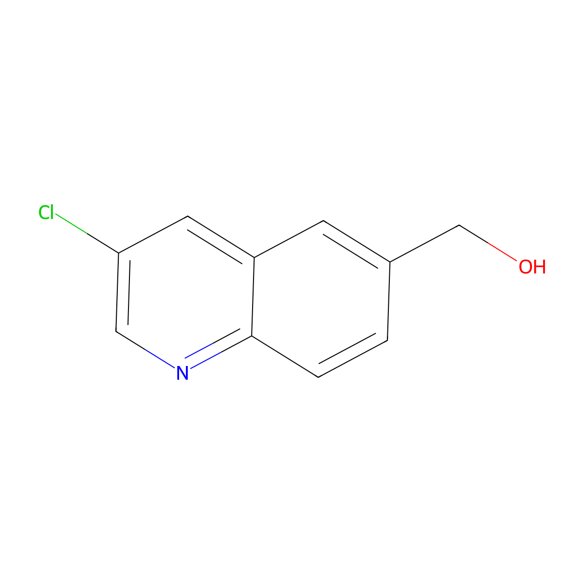 (3-Chloroquinolin-6-yl)methanol molecular structure, CAS 1357958-22-5