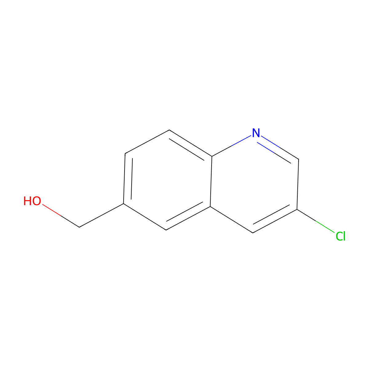 (3-Chloroquinolin-6-yl)methanol molecular structure, CAS 1357958-22-5