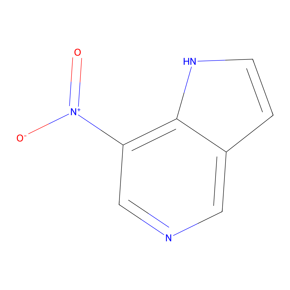 7-Nitro-1H-pyrrolo[3,2-c]pyridine molecular structure, CAS 1357980-43-8