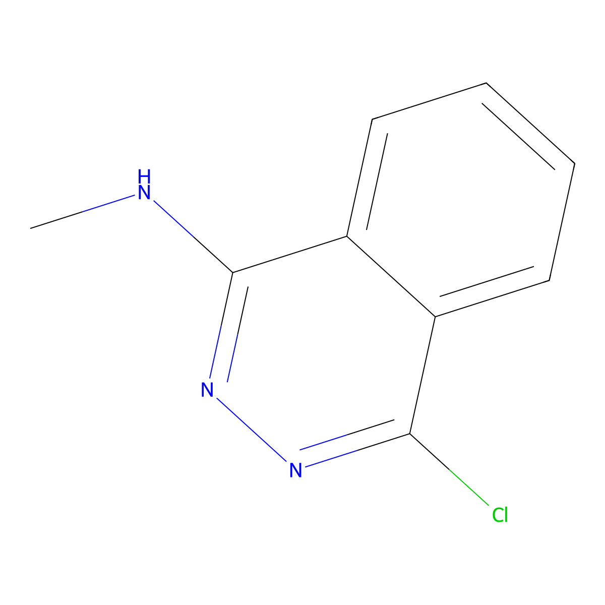 4-chloro-N-methylphthalazin-1-amine molecular structure, CAS 13580-85-3