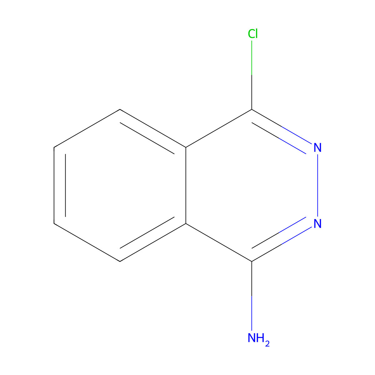 4-Chlorophthalazin-1-amine molecular structure, CAS 13580-86-4