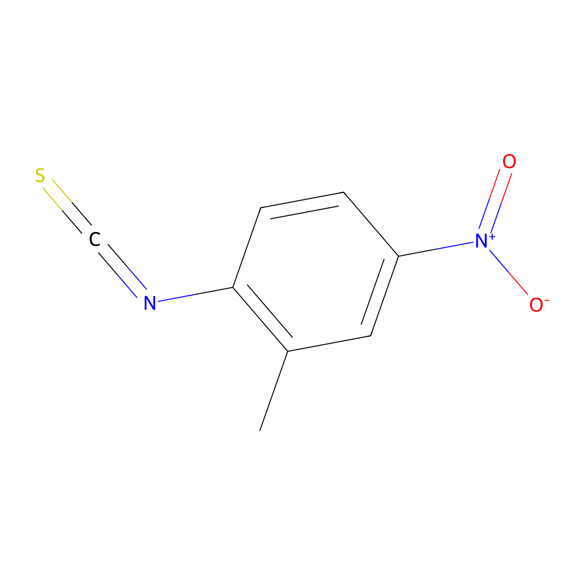 2-Methyl-4-nitrophenyl isothiocyanate molecular structure, CAS 135805-96-8