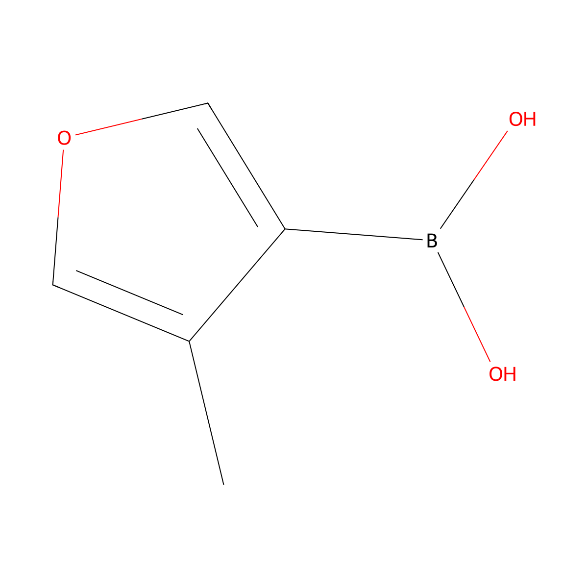 (4-Methylfuran-3-yl)boronic acid molecular structure, CAS 1358063-54-3