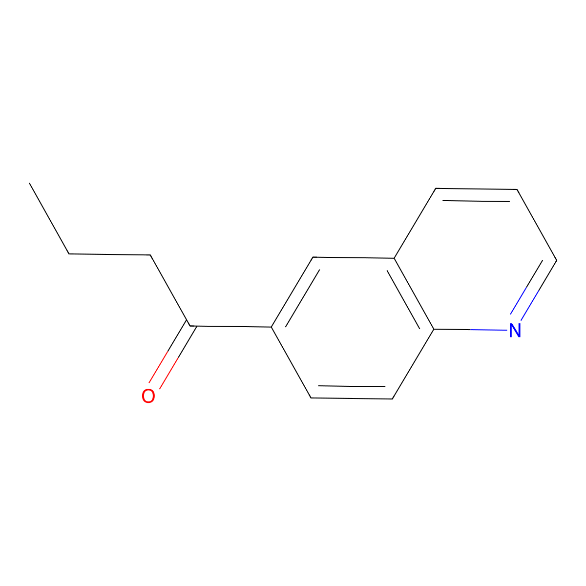 1-Quinolin-6-yl-butan-1-one molecular structure, CAS 135808-70-7