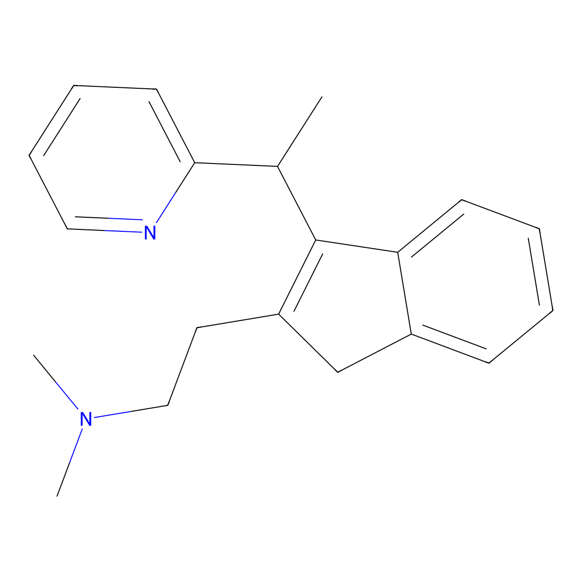 Dimetindene, (R)- molecular structure, CAS 135821-89-5