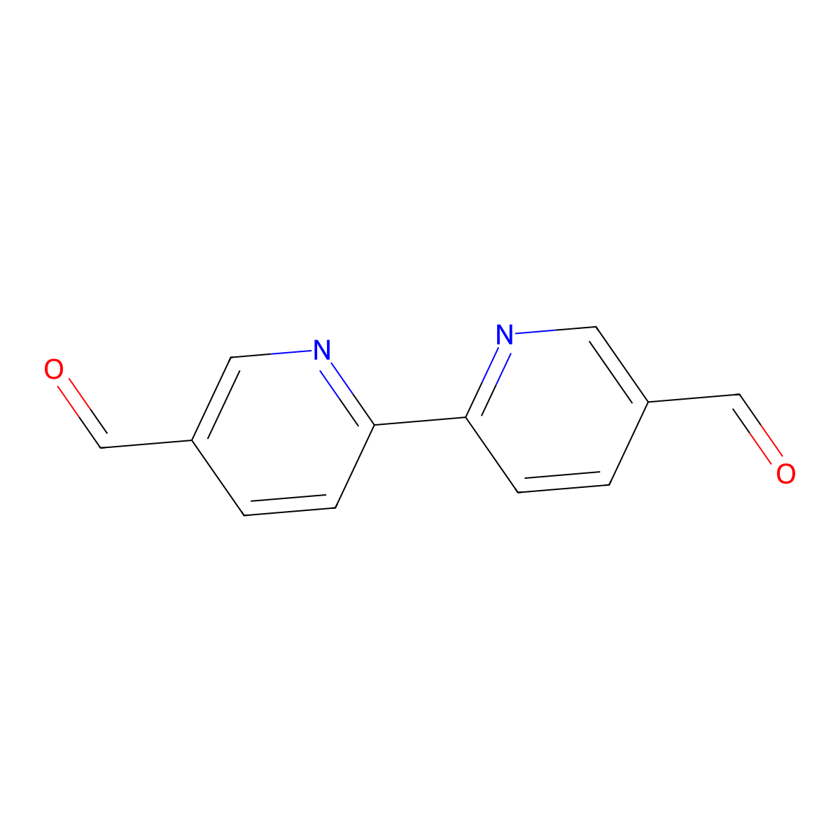 (2,2'-Bipyridine)-5,5'-dicarbaldehyde molecular structure, CAS 135822-72-9