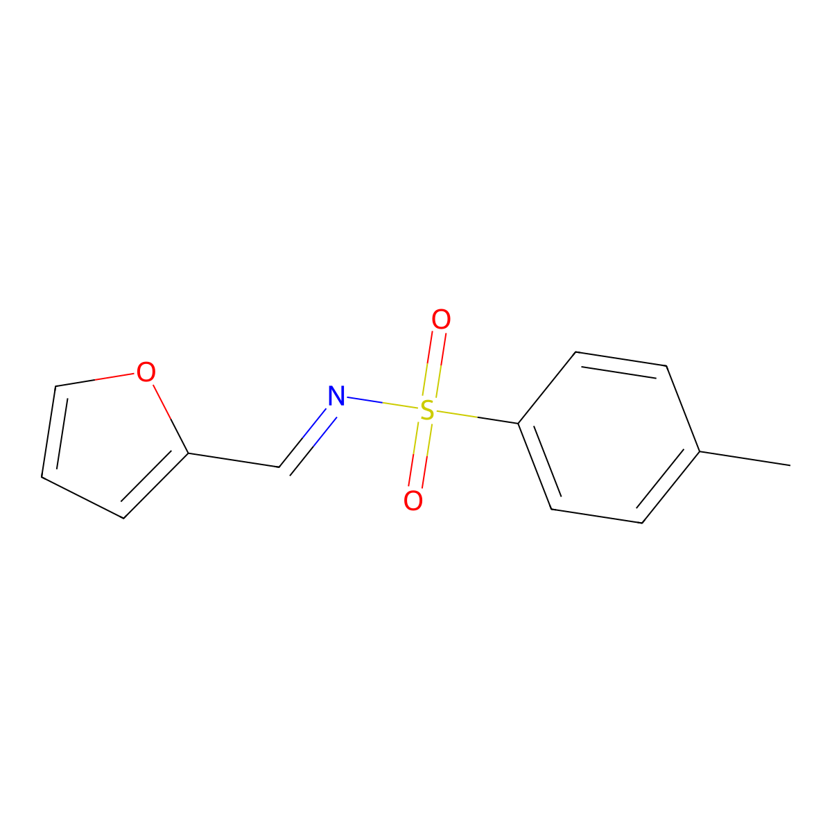 (E)-N-(furan-2-ylmethylene)-4-methylbenzenesulfonamide molecular structure, CAS 135822-87-6
