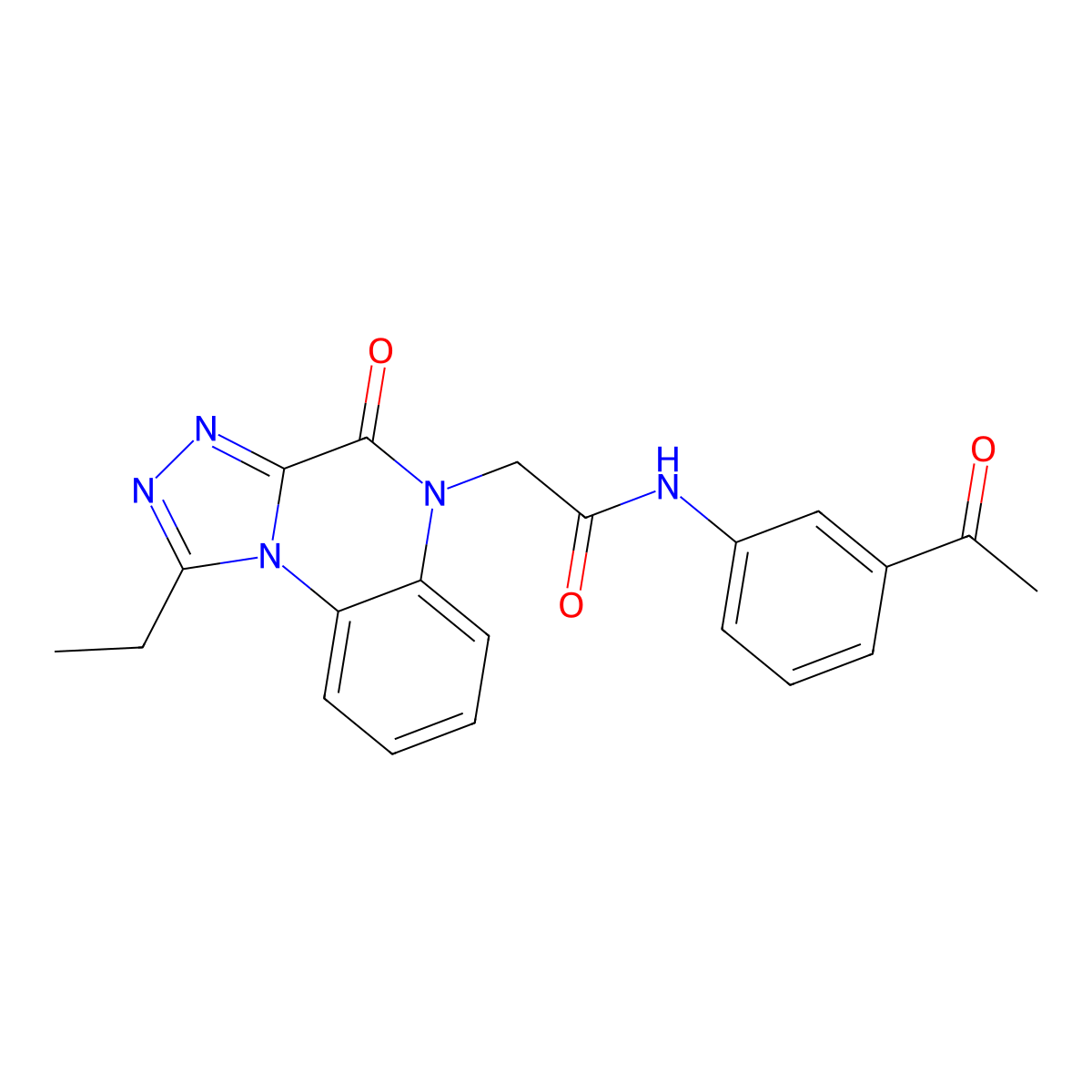 N-(3-acetylphenyl)-2-(1-ethyl-4-oxo-[1,2,4]triazolo[4,3-a]quinoxalin-5(4H)-yl)acetamide molecular structure, CAS 1358237-31-6