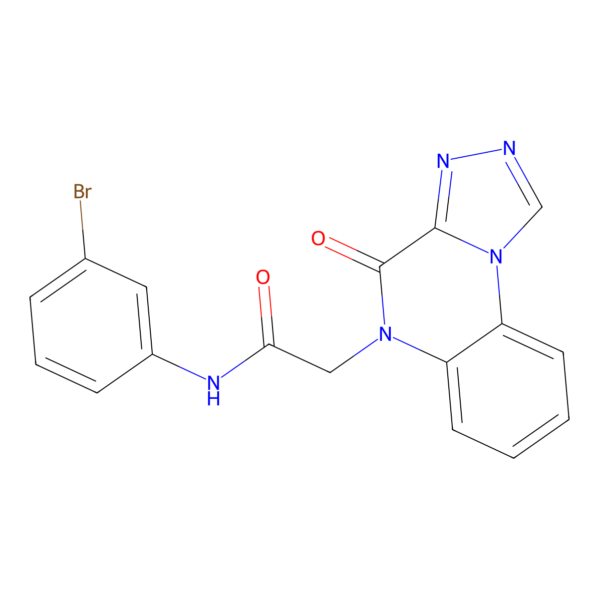 N-(3-bromophenyl)-2-{4-oxo-4H,5H-[1,2,4]triazolo[4,3-a]quinoxalin-5-yl}acetamide molecular structure, CAS 1358274-86-8